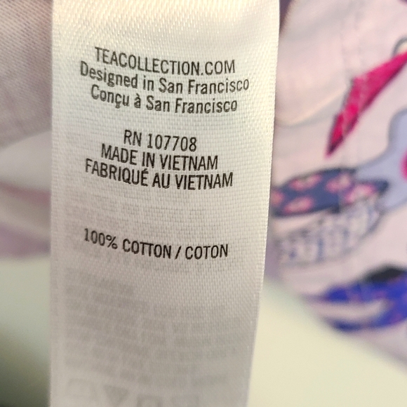 Tea Collection Kantha Doves Trapeze Dress, size 3 - Picture 5 of 6